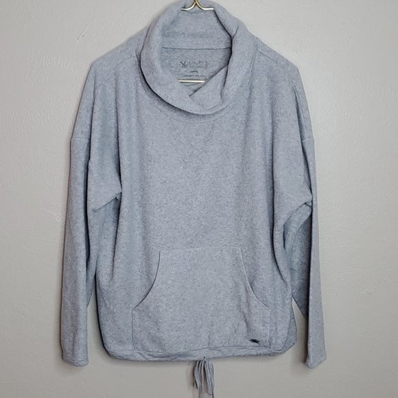 Light Gray Cowl Neck Pullover Sweatwr Size Large - Picture 1 of 1